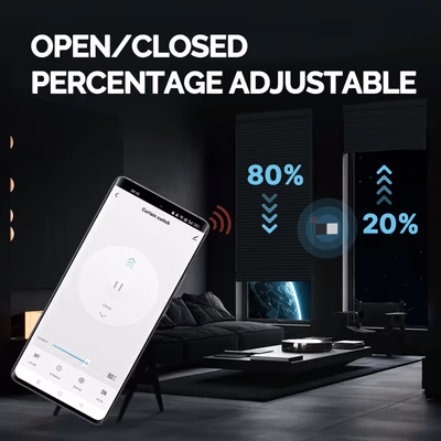 Moes ZS-SR-EUC настенный Zigbee+RF выключатель для штор, серый