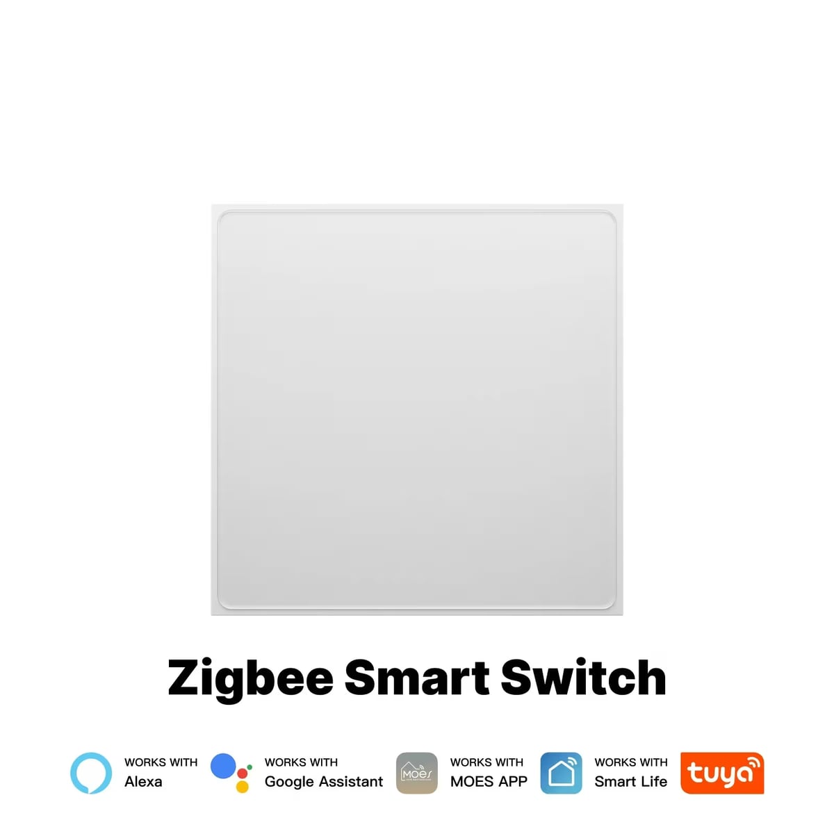 Moes Star Feather ZS-SF-EU3 выключатель Zigbee, 3 клавиши, белый