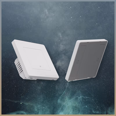 Moes Star Ring ZS-SR-EU2-LN Zigbee выключатель 2 клавиши, нужен ноль, серый