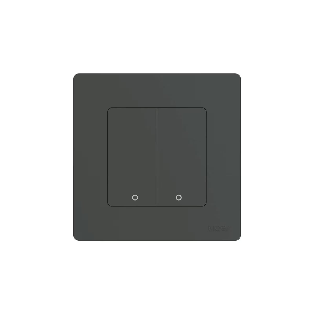 Moes Star Ring ZS-SR-EU2-LN Zigbee выключатель 2 клавиши, нужен ноль, серый