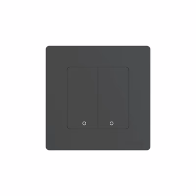Moes Star Ring ZS-SR-EU2-LN Zigbee выключатель 2 клавиши, нужен ноль, серый