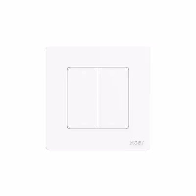 Moes Star Ring ZS-SR-EU2-LN Zigbee выключатель 2 клавиши, нужен ноль, серый