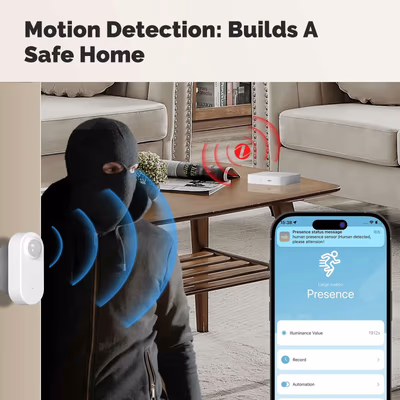 Moes ZSS-HP05-A датчик присутствия mmWave + PIR Zigbee на батарейках