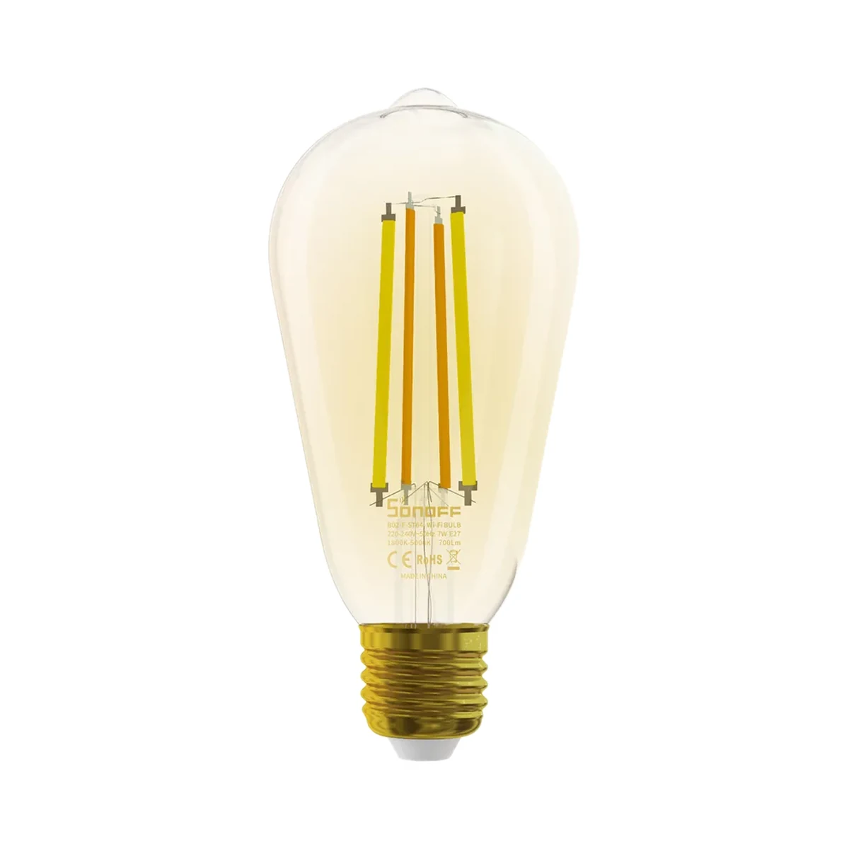 Sonoff B02-F-ST64 bec LED inteligent cu filament E27 chihlimbar
