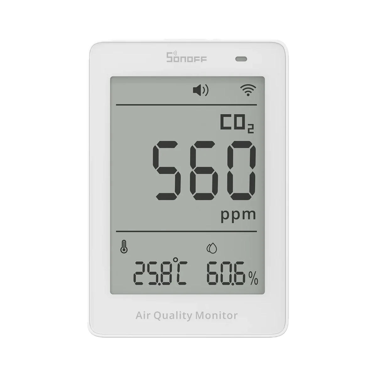 Sonoff AirGuard CO2 SAWF-08P – monitor al calității aerului, Matter prin Wi-Fi