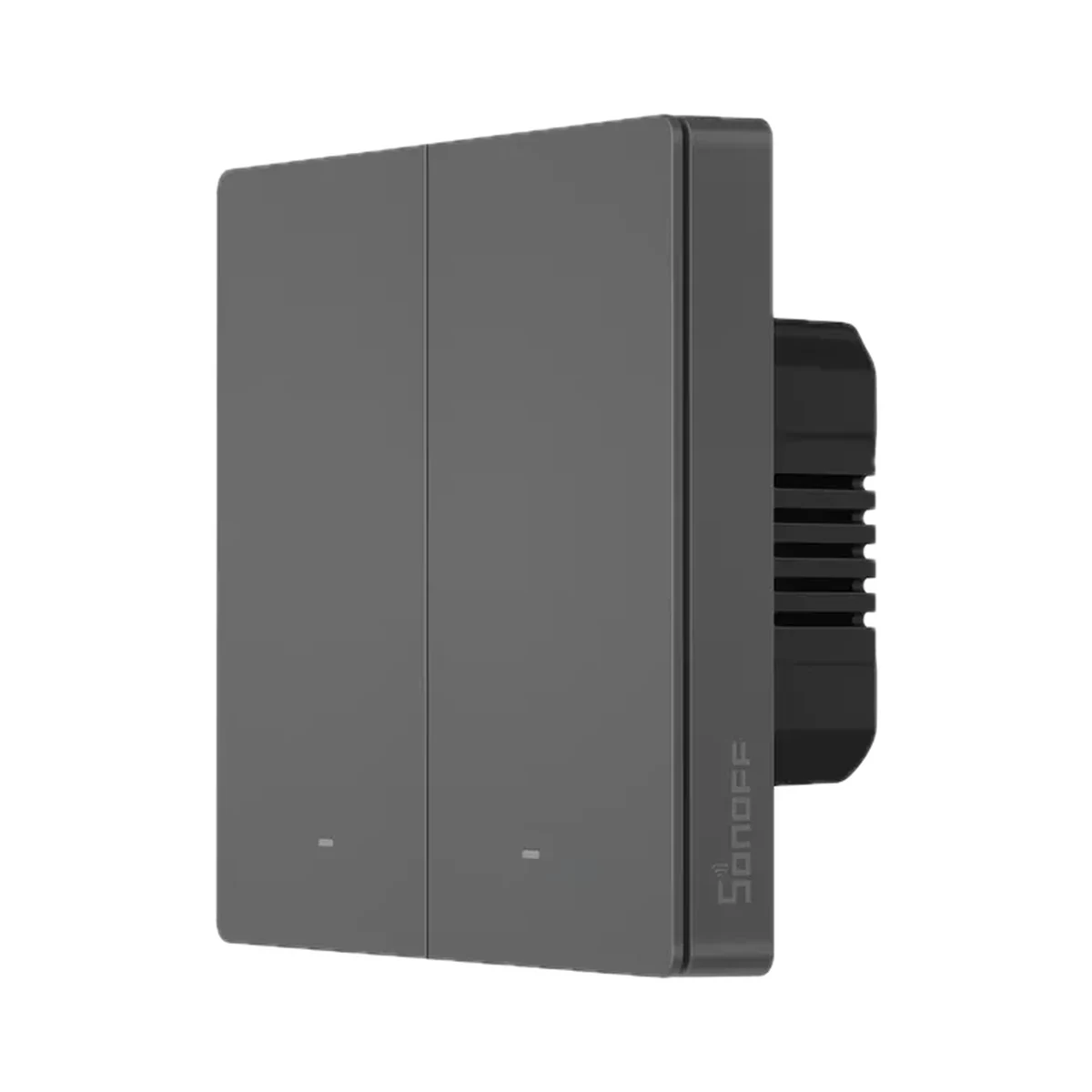 Sonoff SwitchMan M5-2C-86 întrerupător de perete Wi-Fi, 2 canale, 86×86, gri închis