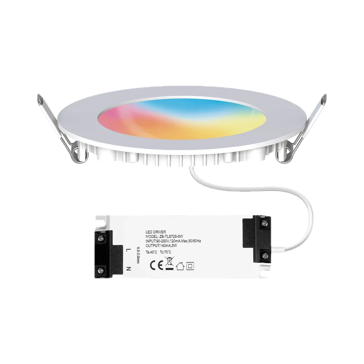 Moes ZB-TDD6-RCW-4-MS spot încastrat Zigbee RGBCW 1800–6500K, 6 W