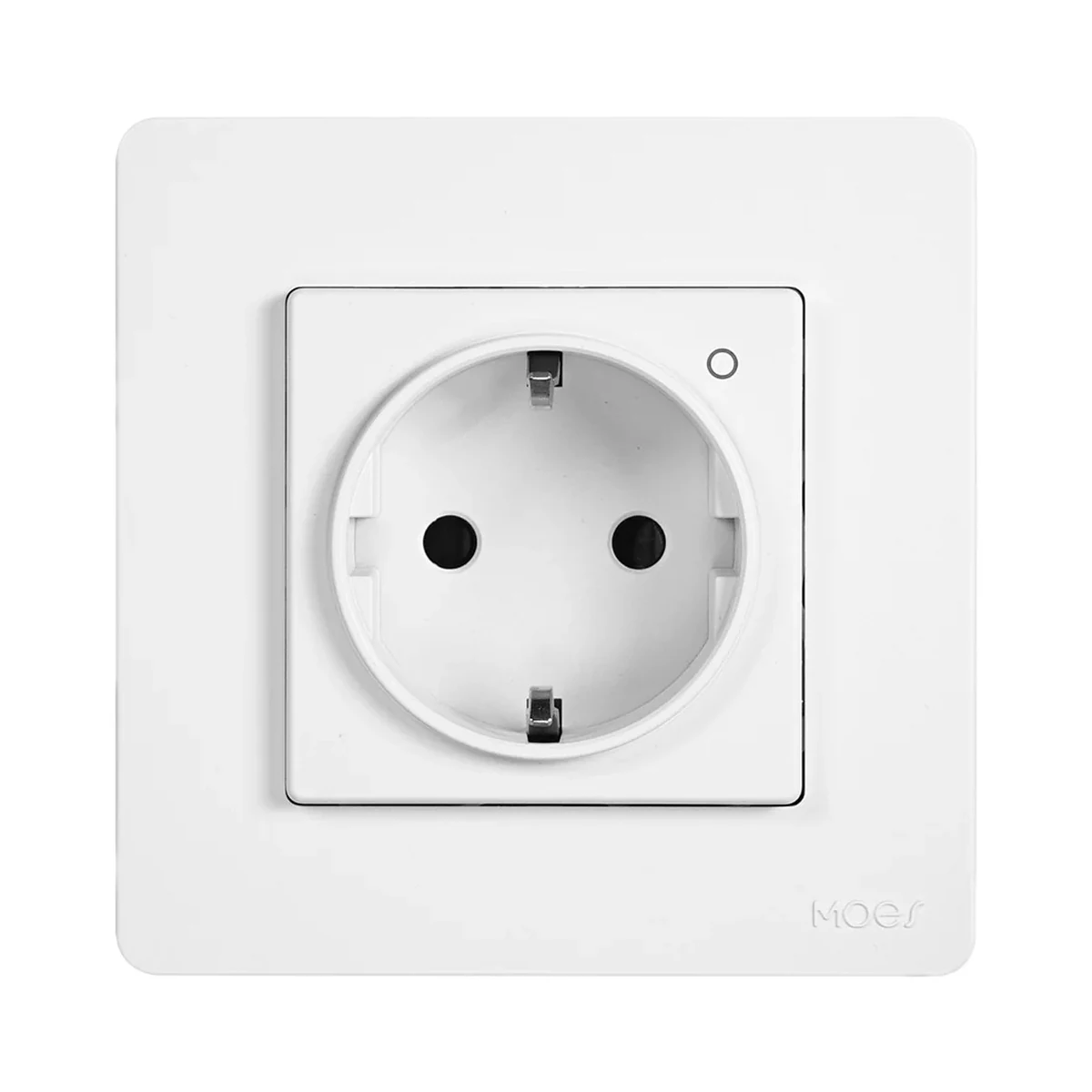 Foto de la producător (serie): Moes Star Ring ZK-SR-EU priză Zigbee încastrată Schuko 16 A cu contor de energie, albă