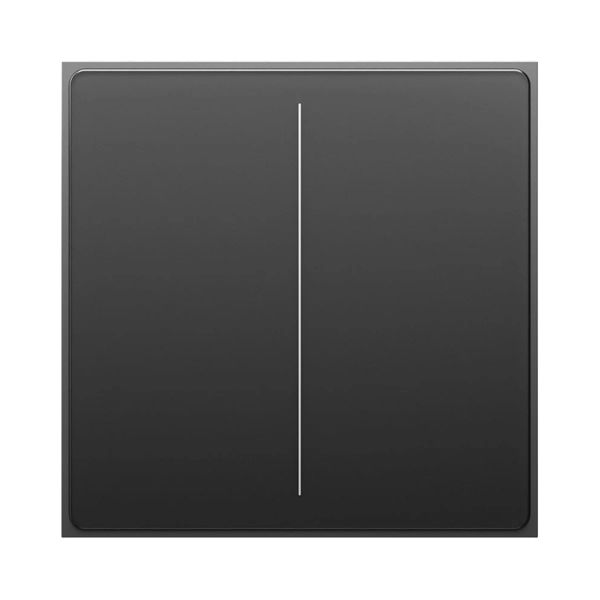 Foto de la producător (serie): Moes Star Feather ZS-SF-EU2 întrerupător tactil Zigbee, 2 canale, necesită nul, gri