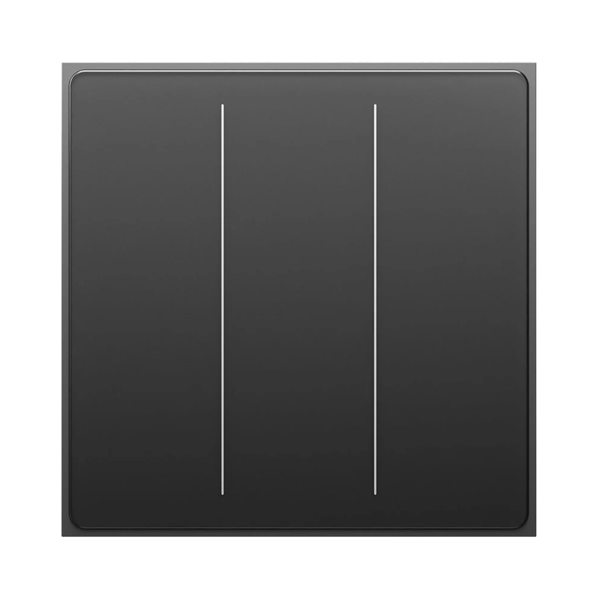 Foto de la producător (serie): Moes Star Feather ZS-SF-EU3 întrerupător tactil Zigbee, 3 canale, necesită nul, gri