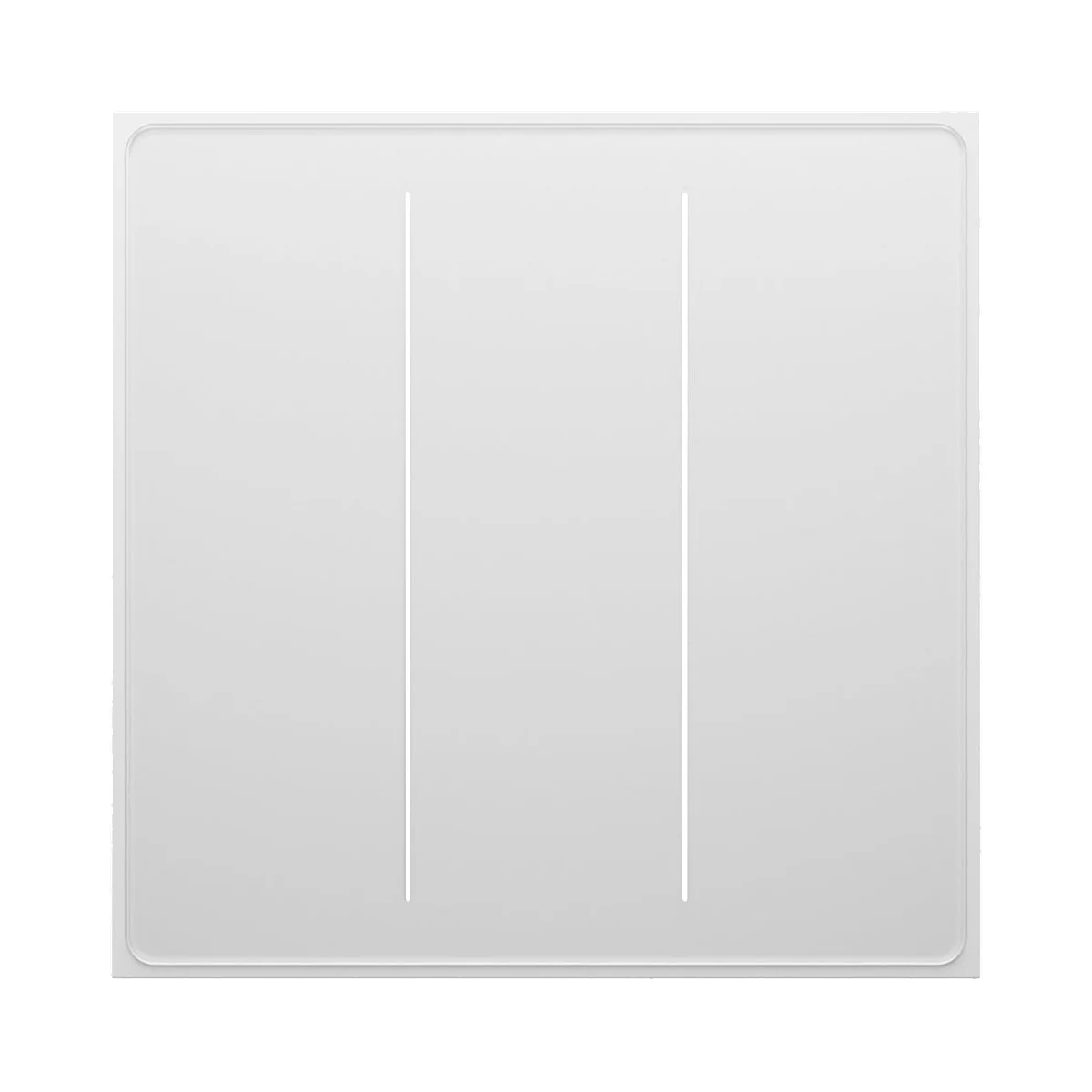 Foto de la producător (serie): Moes Star Feather ZS-SF-EU3 întrerupător tactil Zigbee, 3 canale, necesită nul, alb