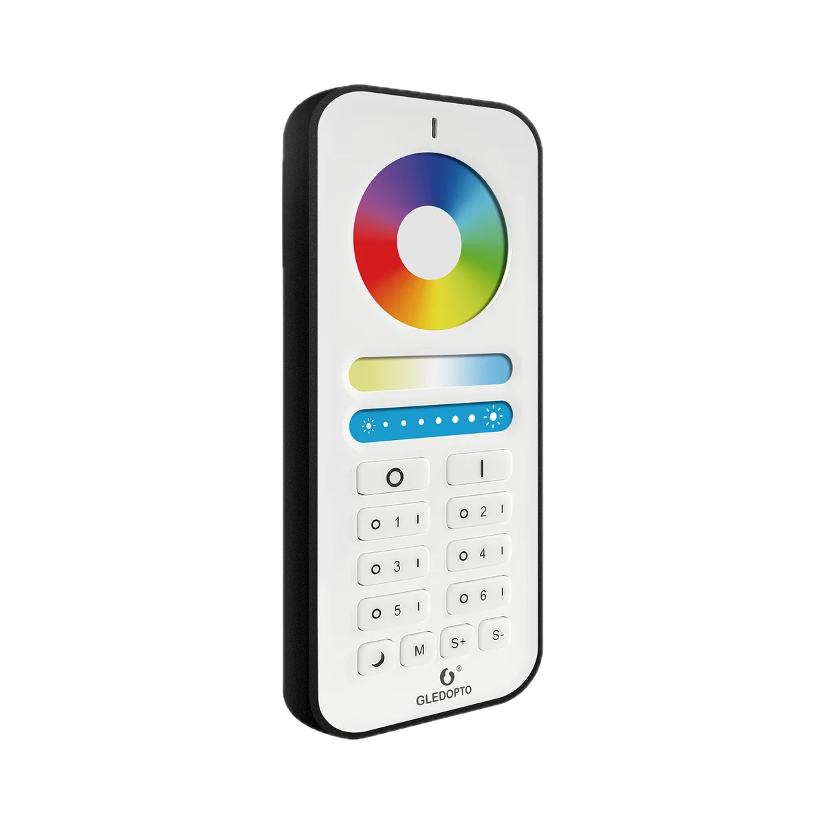 Gledopto GL-RC-006Z telecomandă 2.4G RF cu inel tactil de culoare, 6 zone RGB+CCT