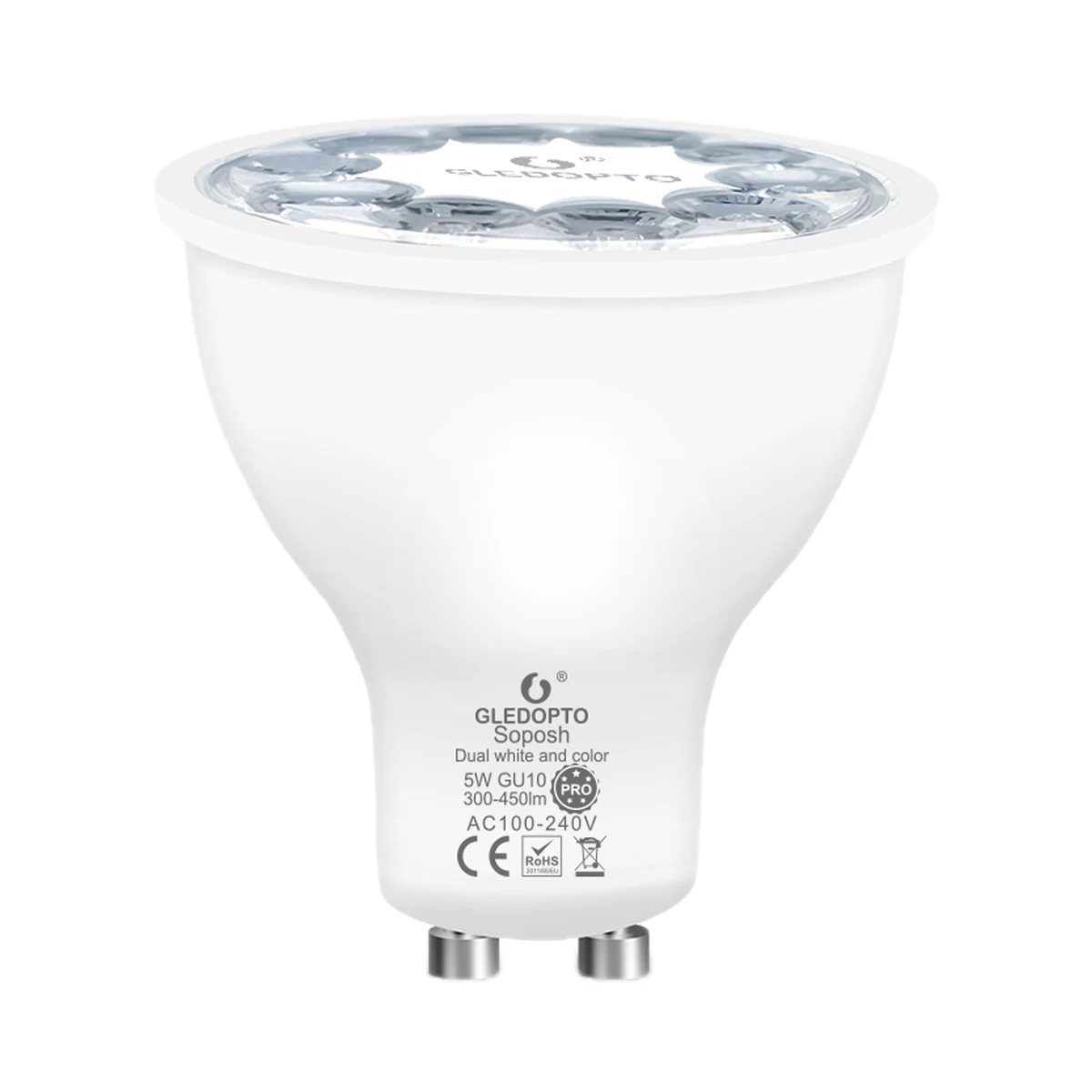 Gledopto GL-S-006P bec spot GU10 Zigbee 3.0 RGB+CCT 5W
