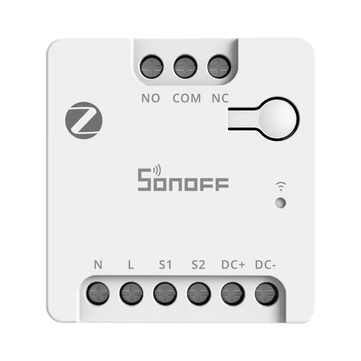 Sonoff MINI-ZBD releu Zigbee cu contact uscat NO/NC, alimentare 100–240 V~ sau 12–48 V ⎓