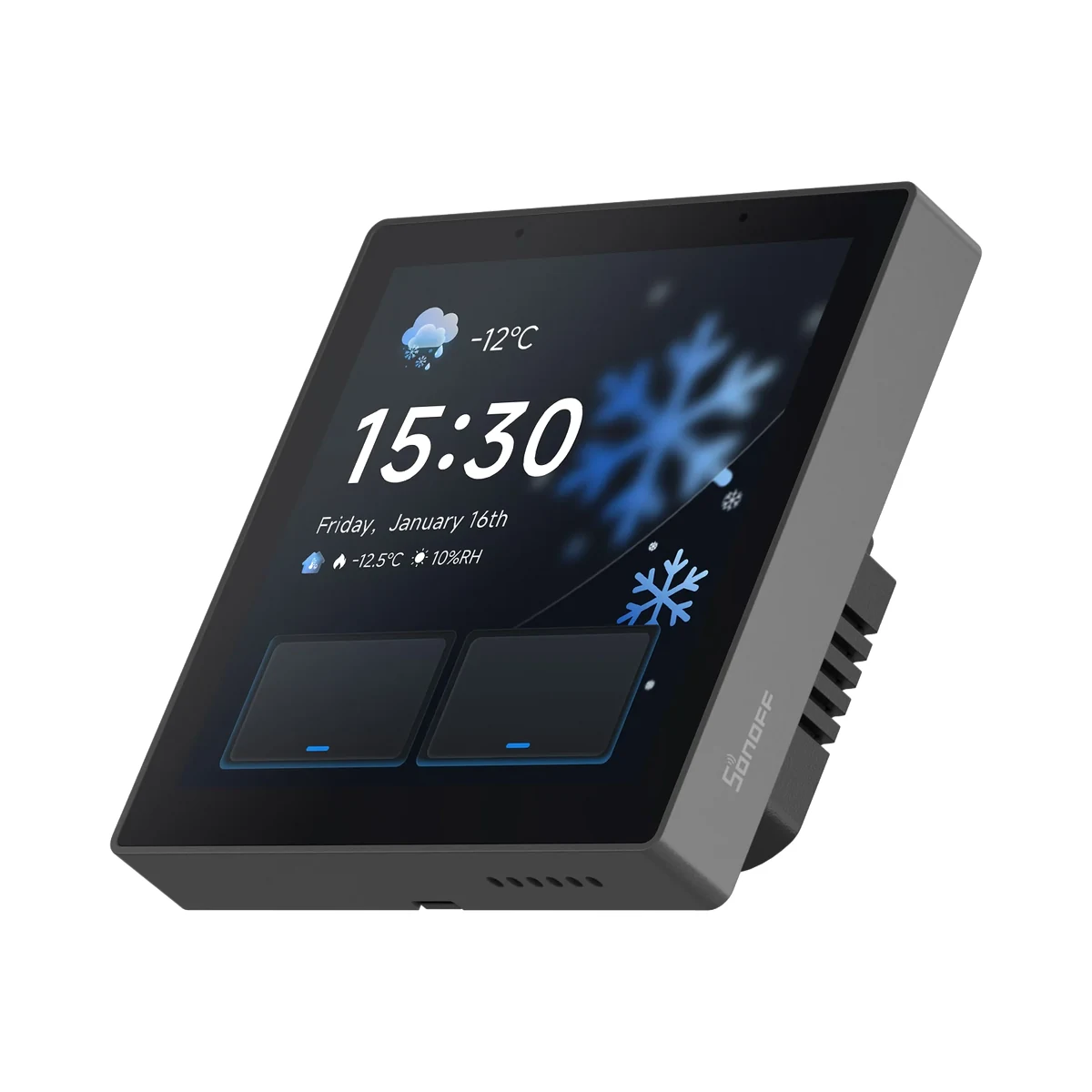 Sonoff NSPanel Pro Gen2 panou tactil 3,95″ cu 2 relee, gateway Zigbee și Matter, gri închis