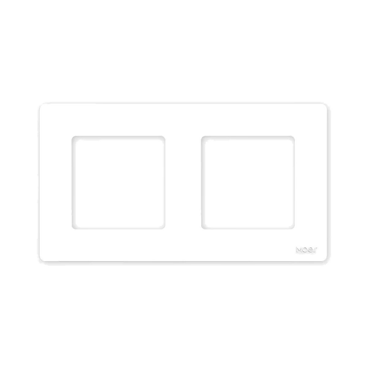 MOES Star Ring PP-SR-EU2P-WH-MS ramă cu 2 posturi, albă