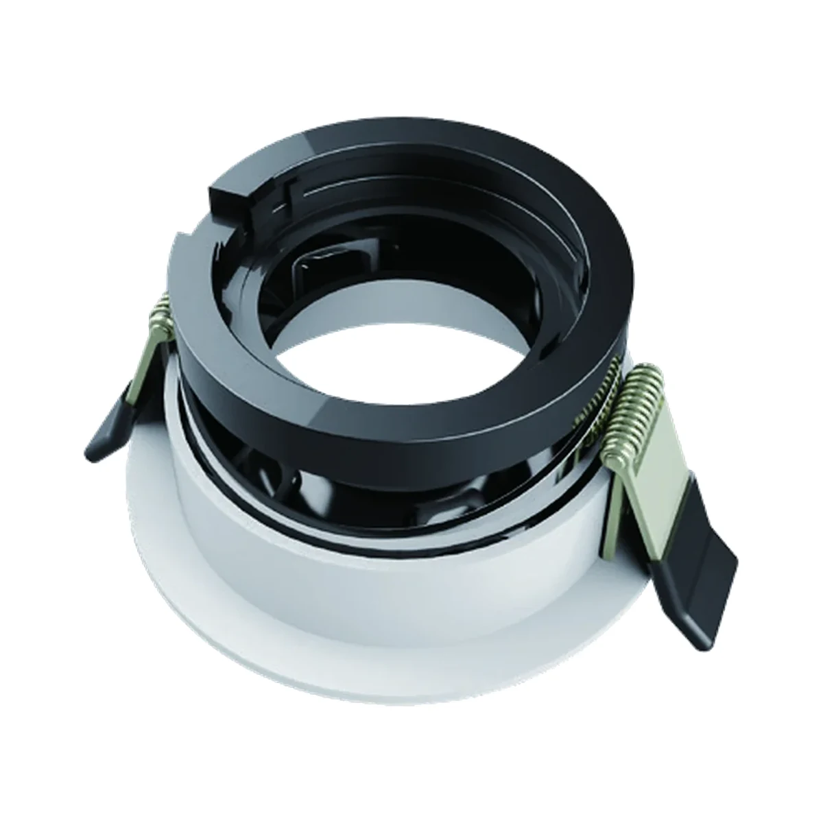 Foto de la producător (serie): Yeelight Pro U ramă rotundă încastrată pentru modul spot, Ø75 mm, albă