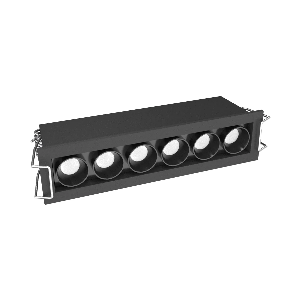 Yeelight Pro E corp grilă încastrat, 6 capete, 10 W, 48°, Bluetooth Mesh, negru